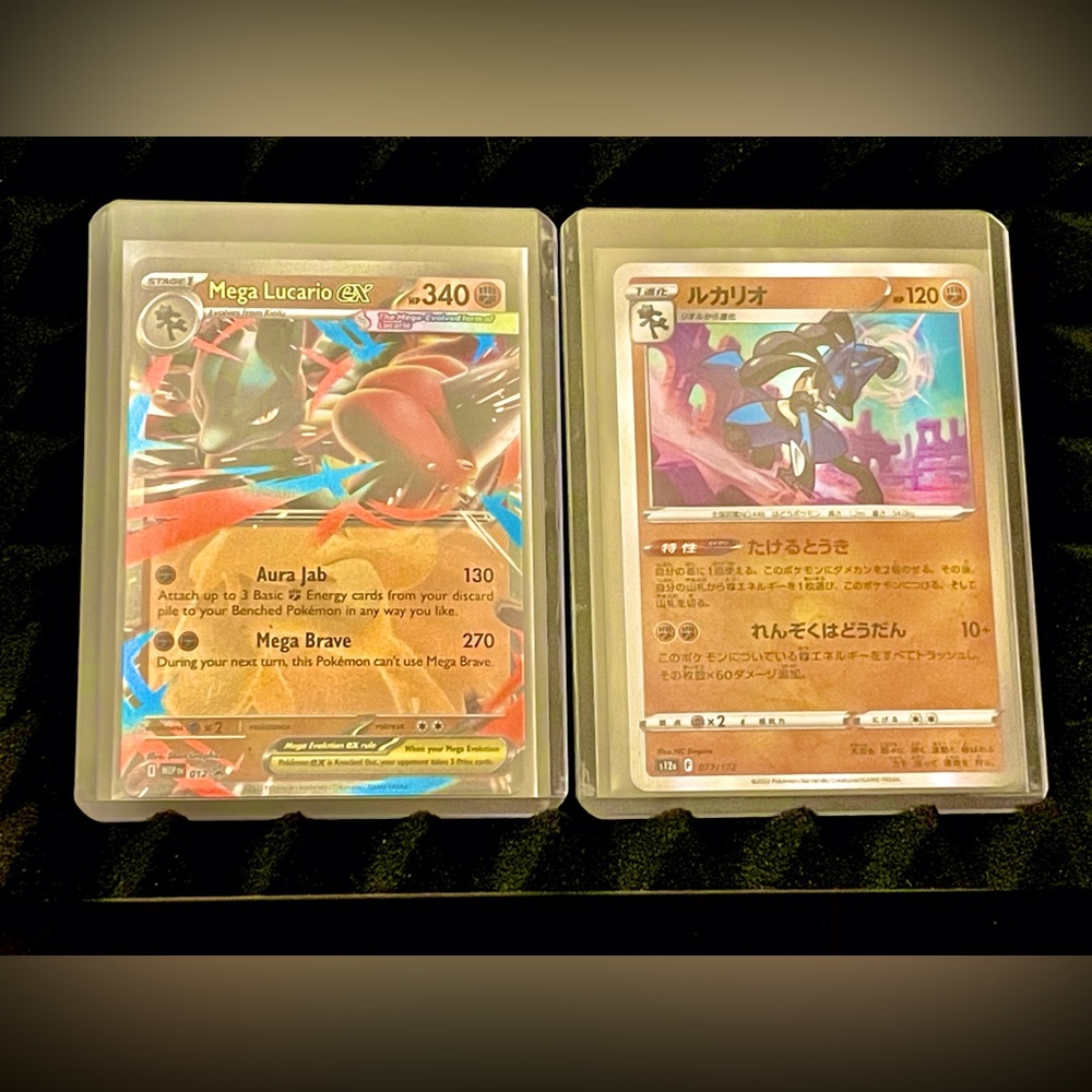 Pokémon: Mega Evolution-Mega Lucario ex & Lucario Korean S12a:VSTAR Universe